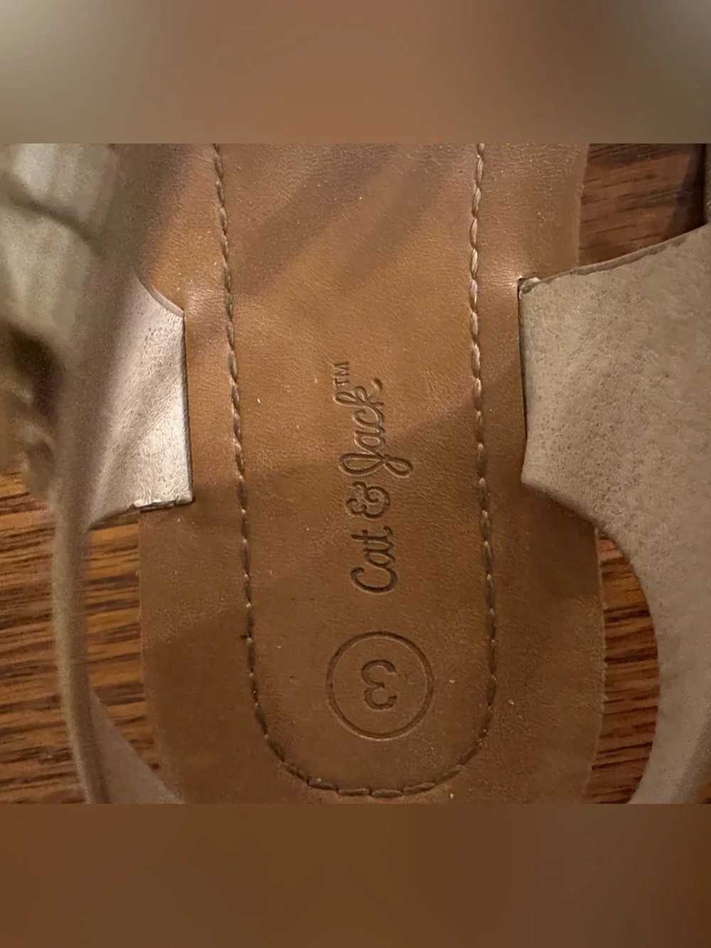 Cat & Jack Girls Size 3 Buckle Sandals Cheetah Leopard Summer Shoes